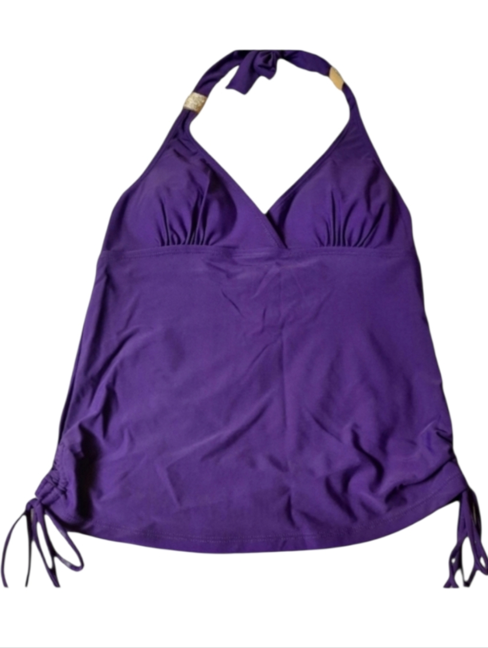 Jaclyn Smith Collection Royal Purple Tankini Top SZ 6